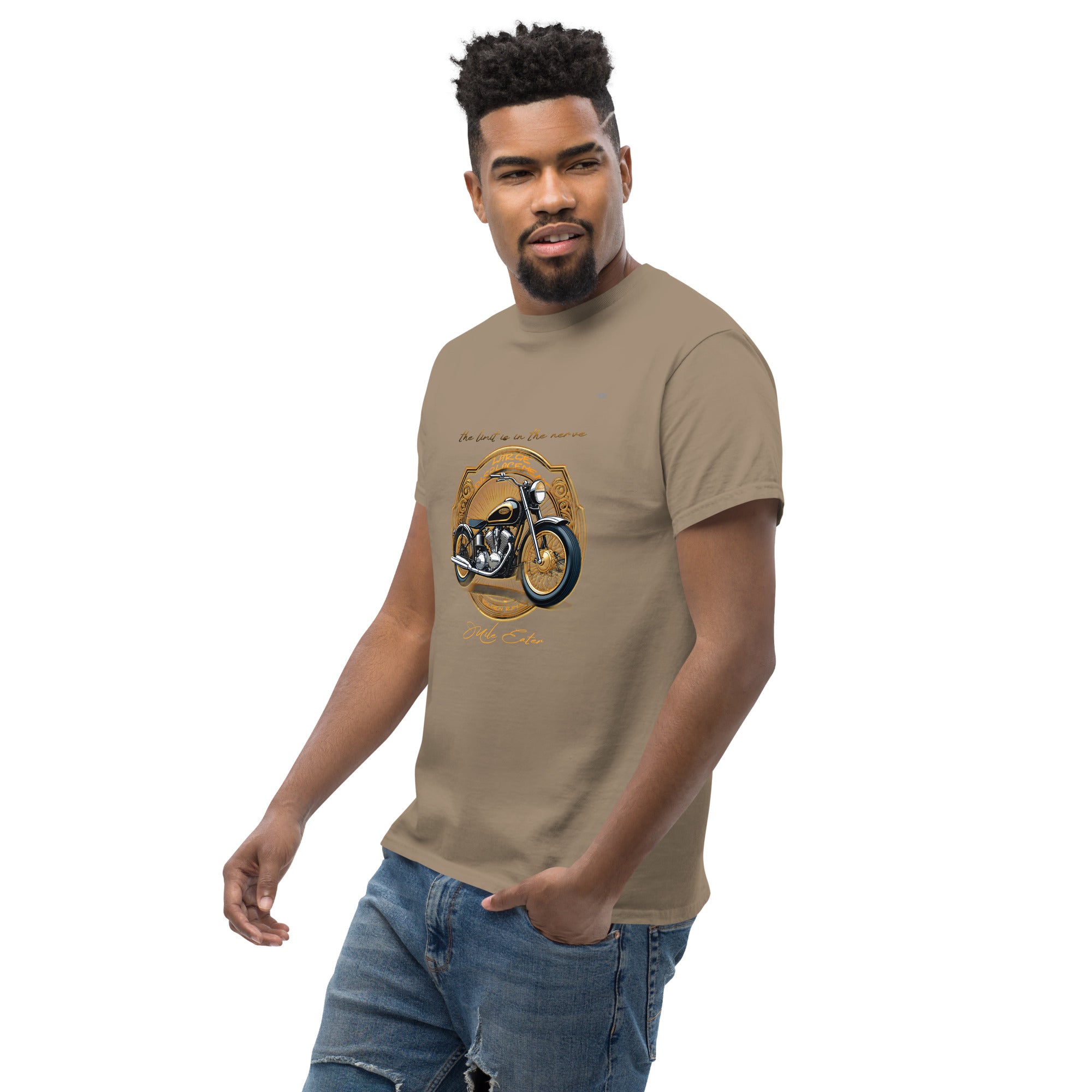 Camiseta algodón Mile Eater gold