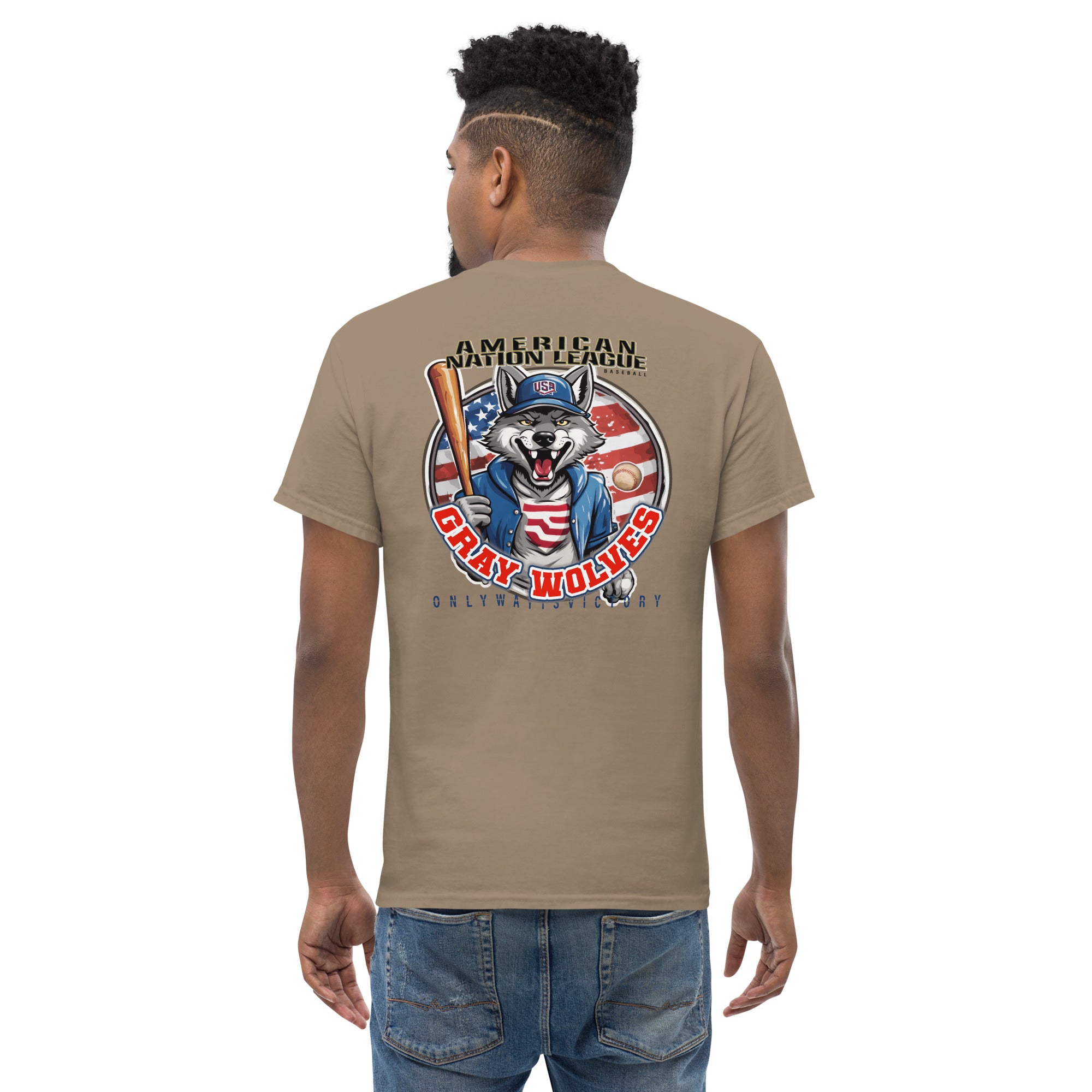 Camiseta Hombre Grey wolves