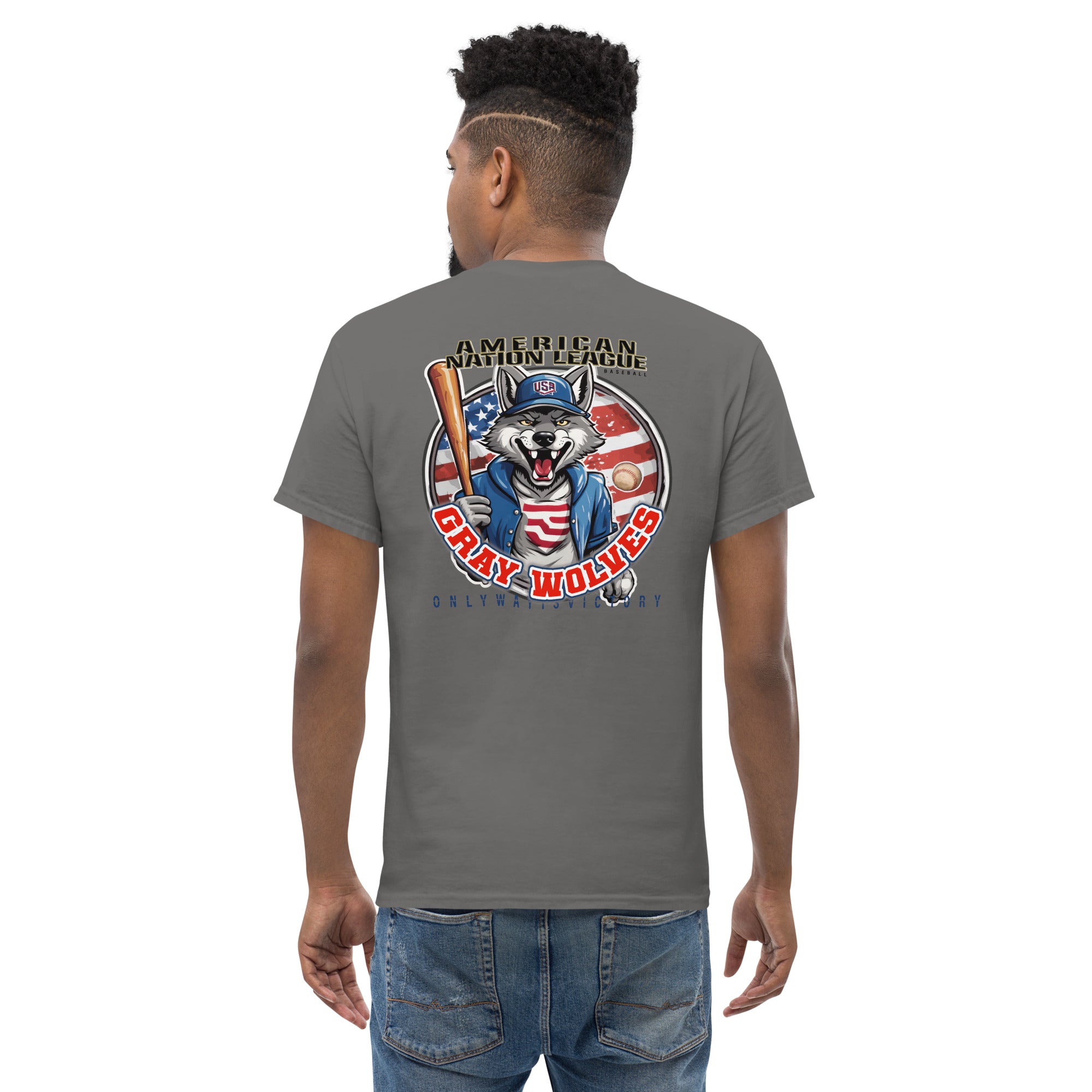 Camiseta Hombre Grey wolves