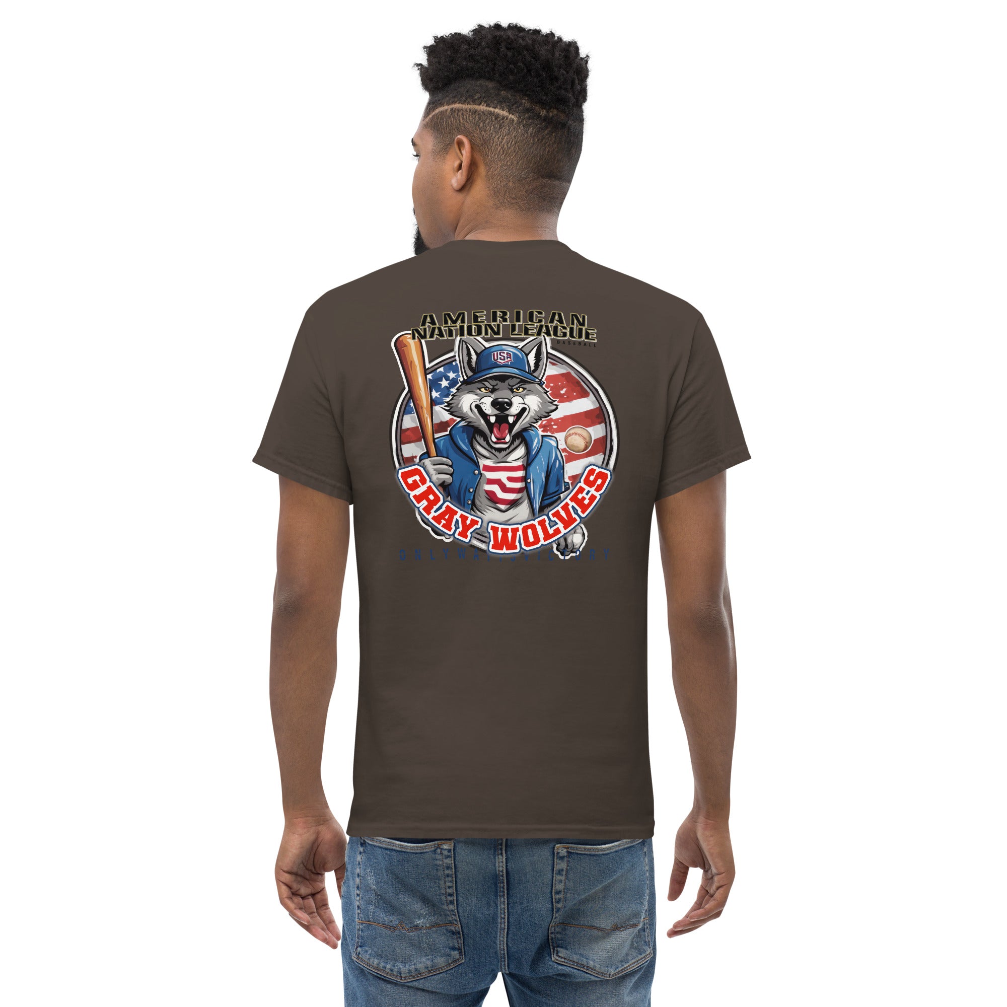 Camiseta Hombre Grey wolves