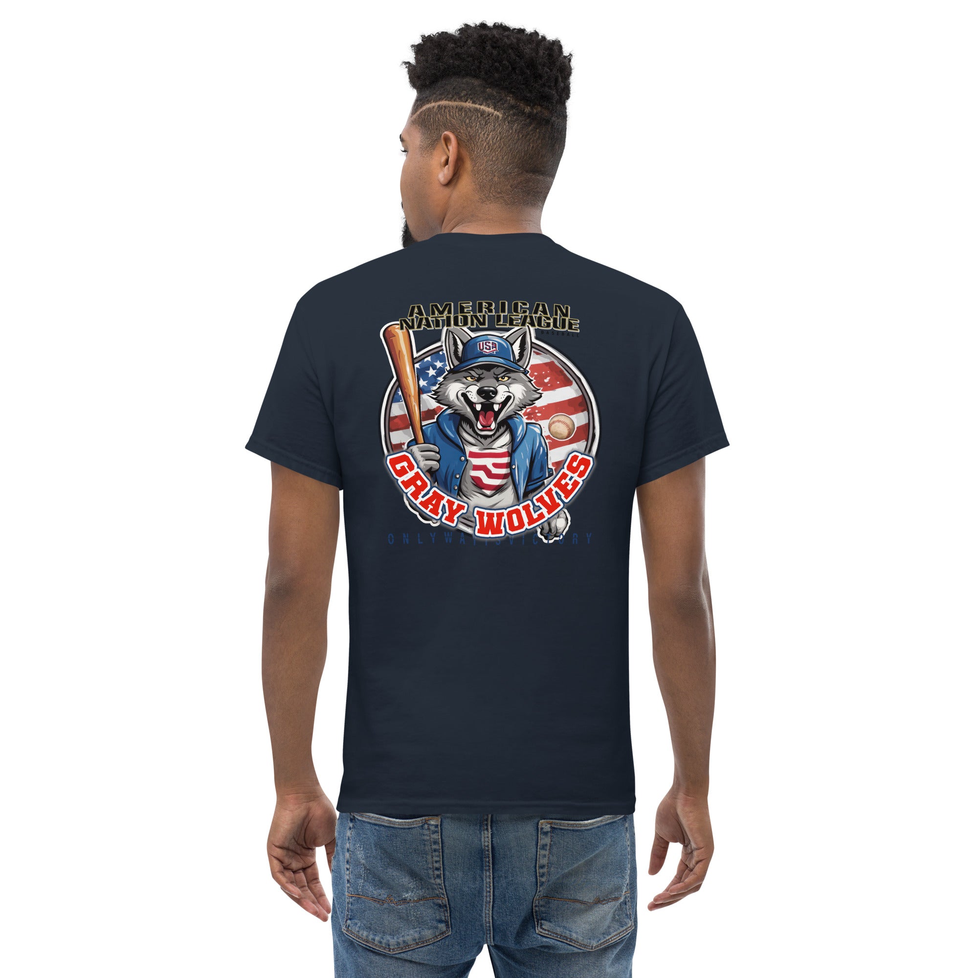 Camiseta Hombre Grey wolves