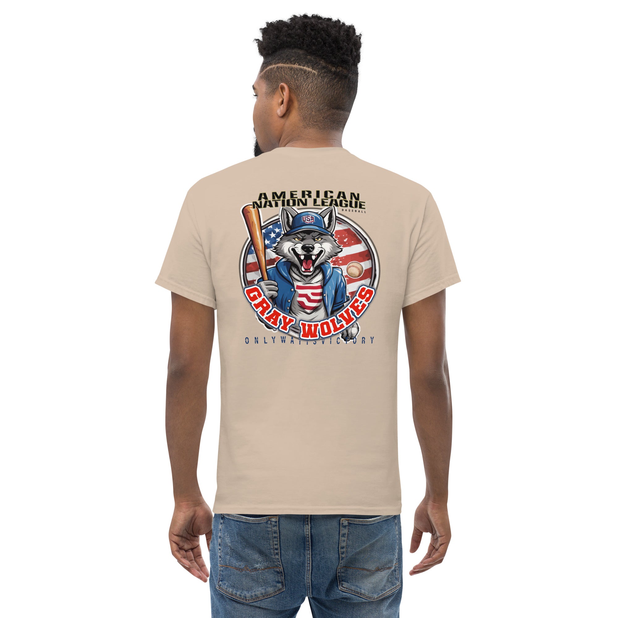 Camiseta Hombre Grey wolves