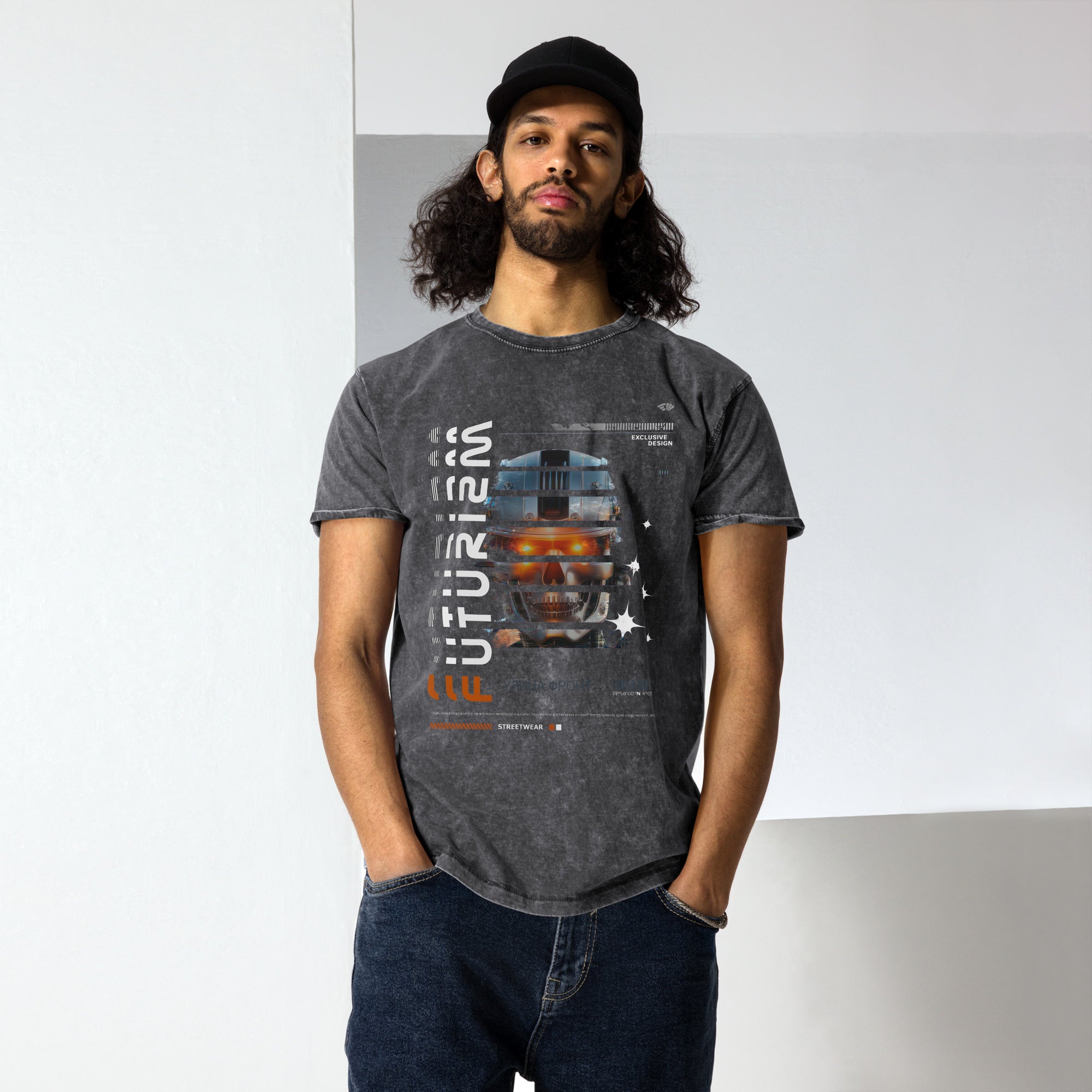Camiseta vaquera Futurism