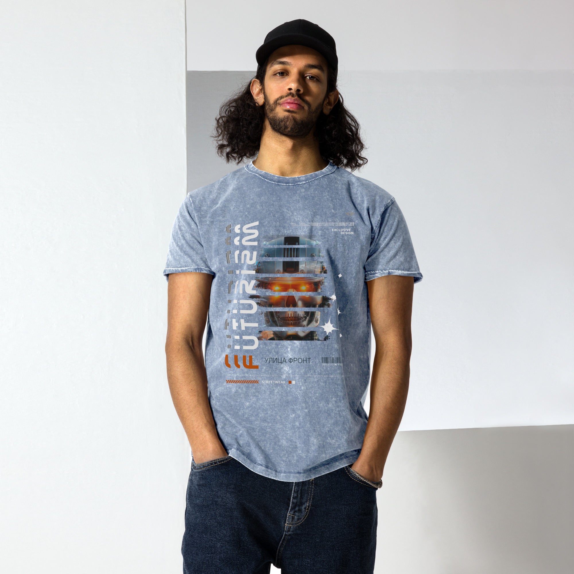 Camiseta vaquera Futurism