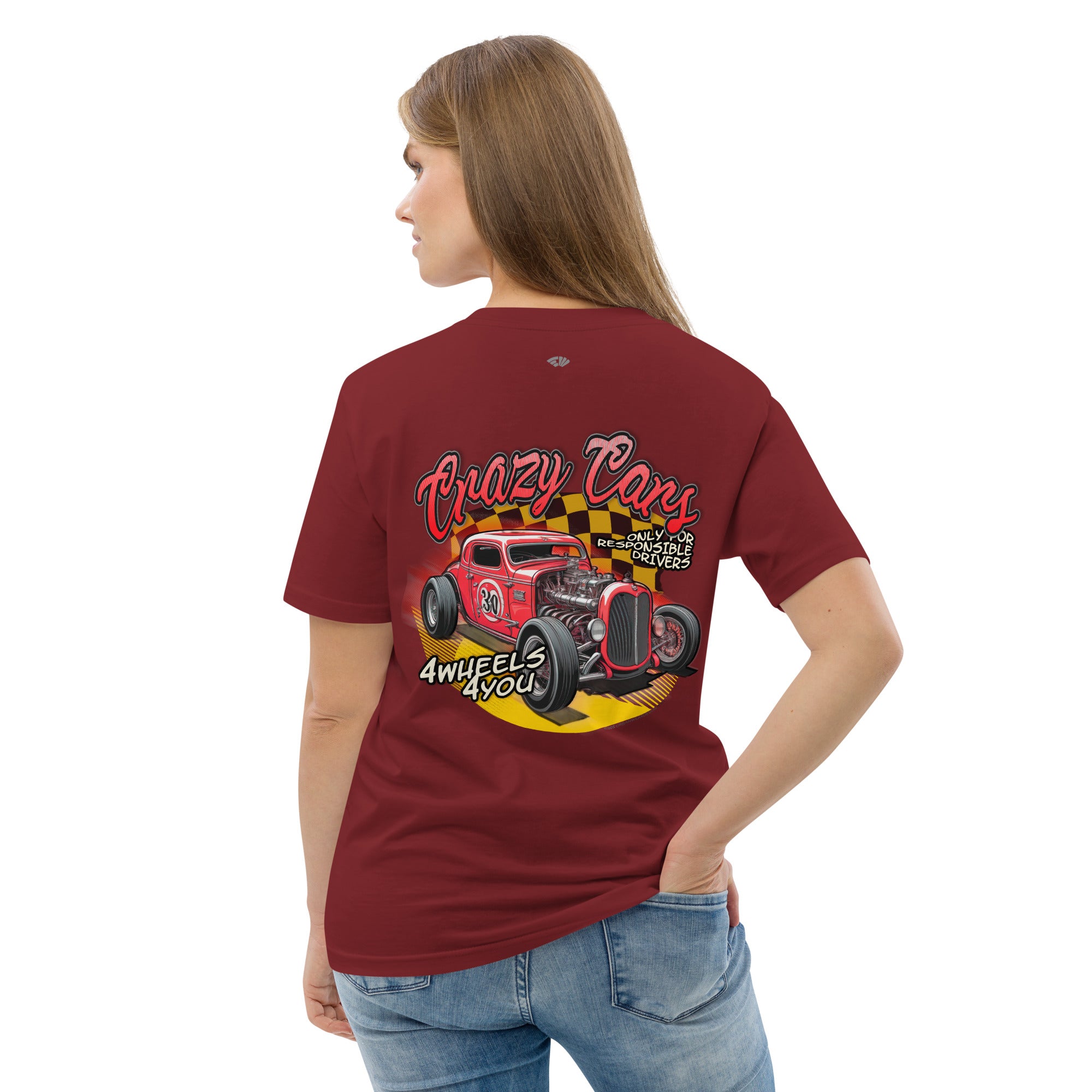 Camiseta algodón Mujer Crazy Cars