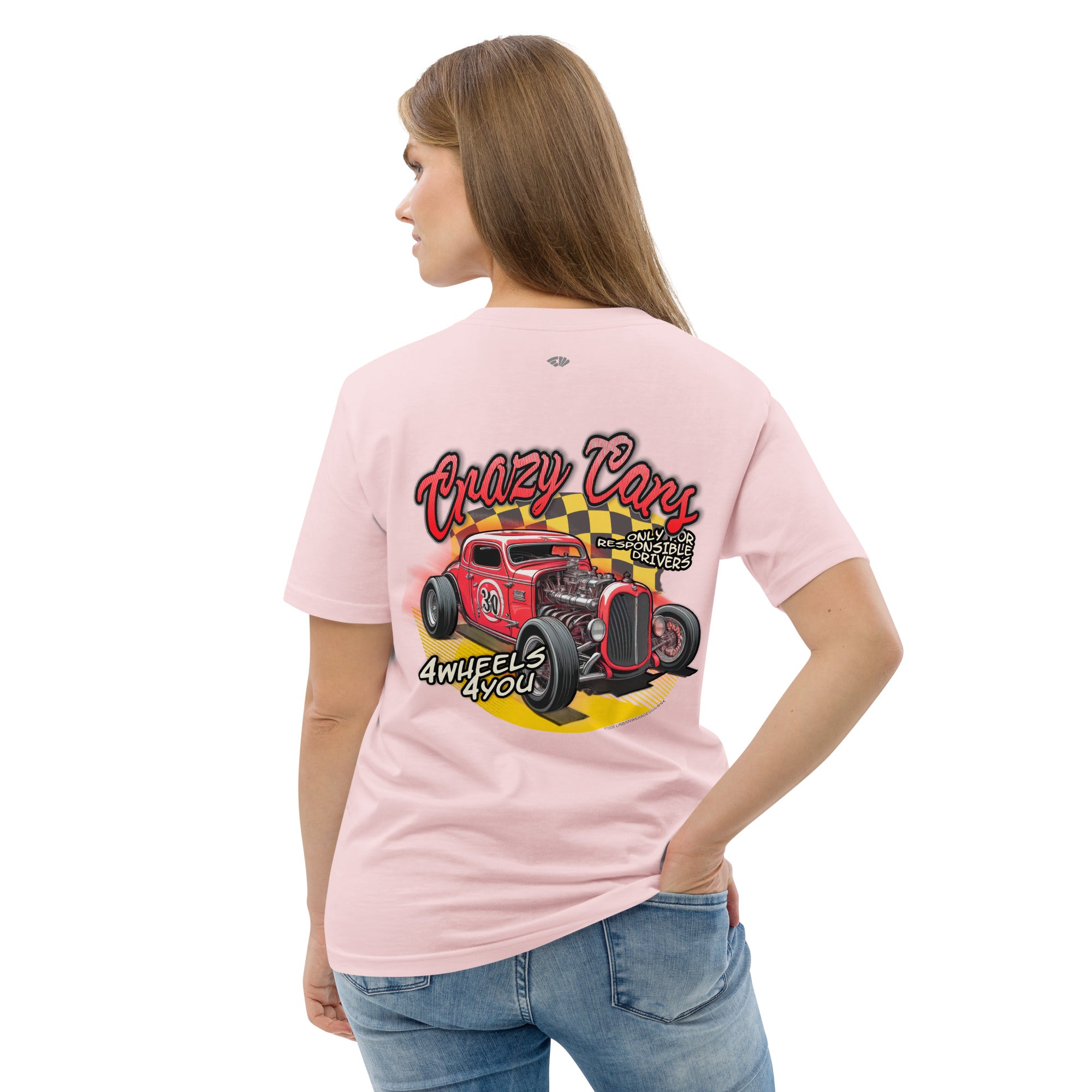 Camiseta algodón Mujer Crazy Cars