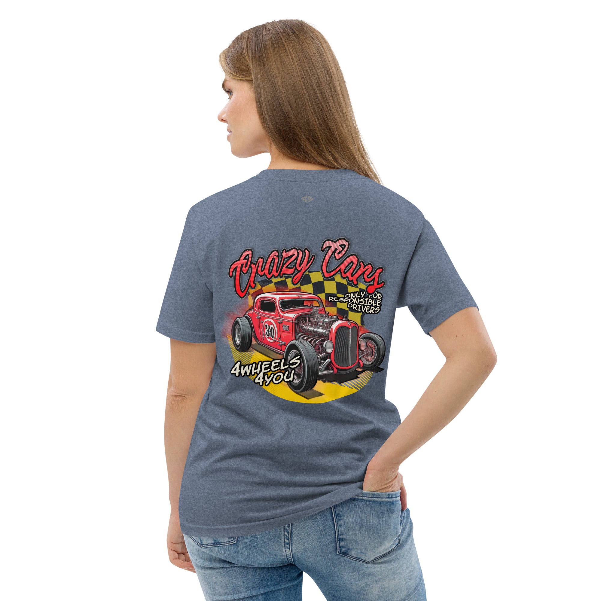 Camiseta algodón Mujer Crazy Cars