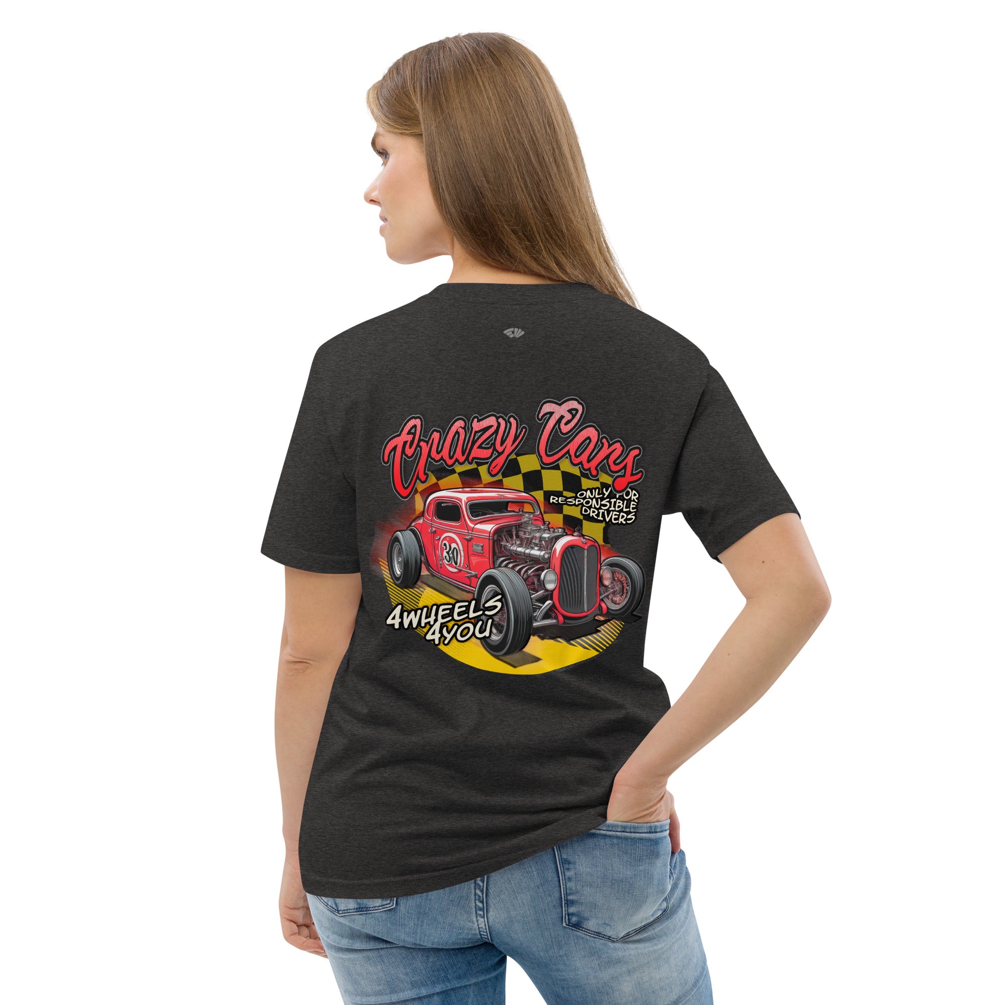 Camiseta algodón Mujer Crazy Cars