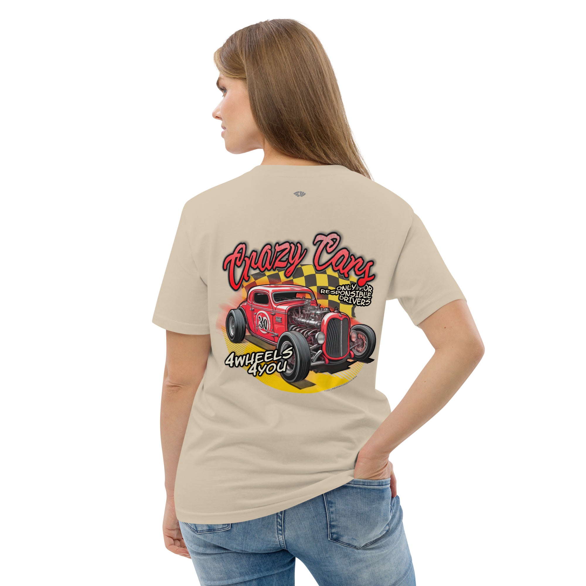 Camiseta algodón Mujer Crazy Cars