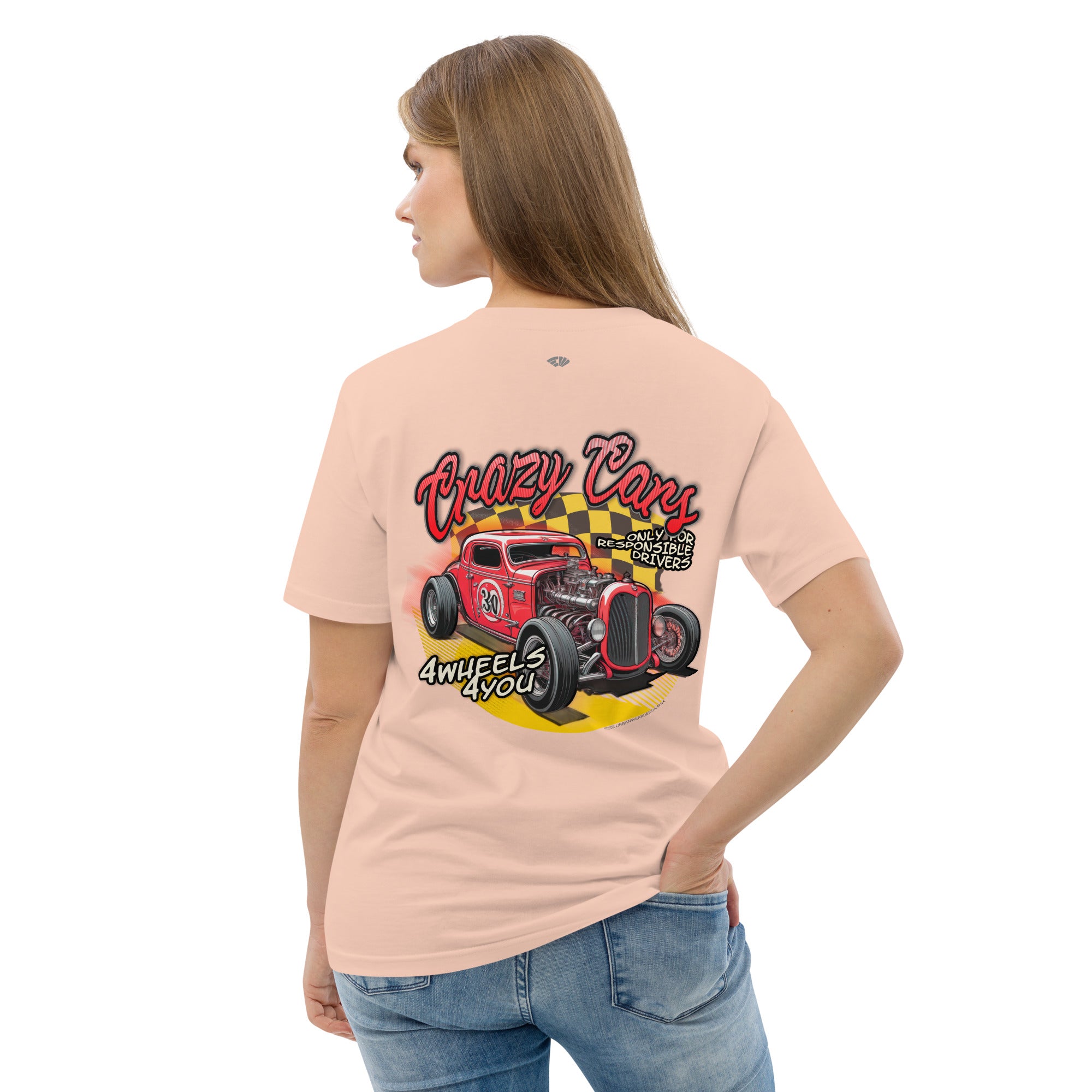 Camiseta algodón Mujer Crazy Cars