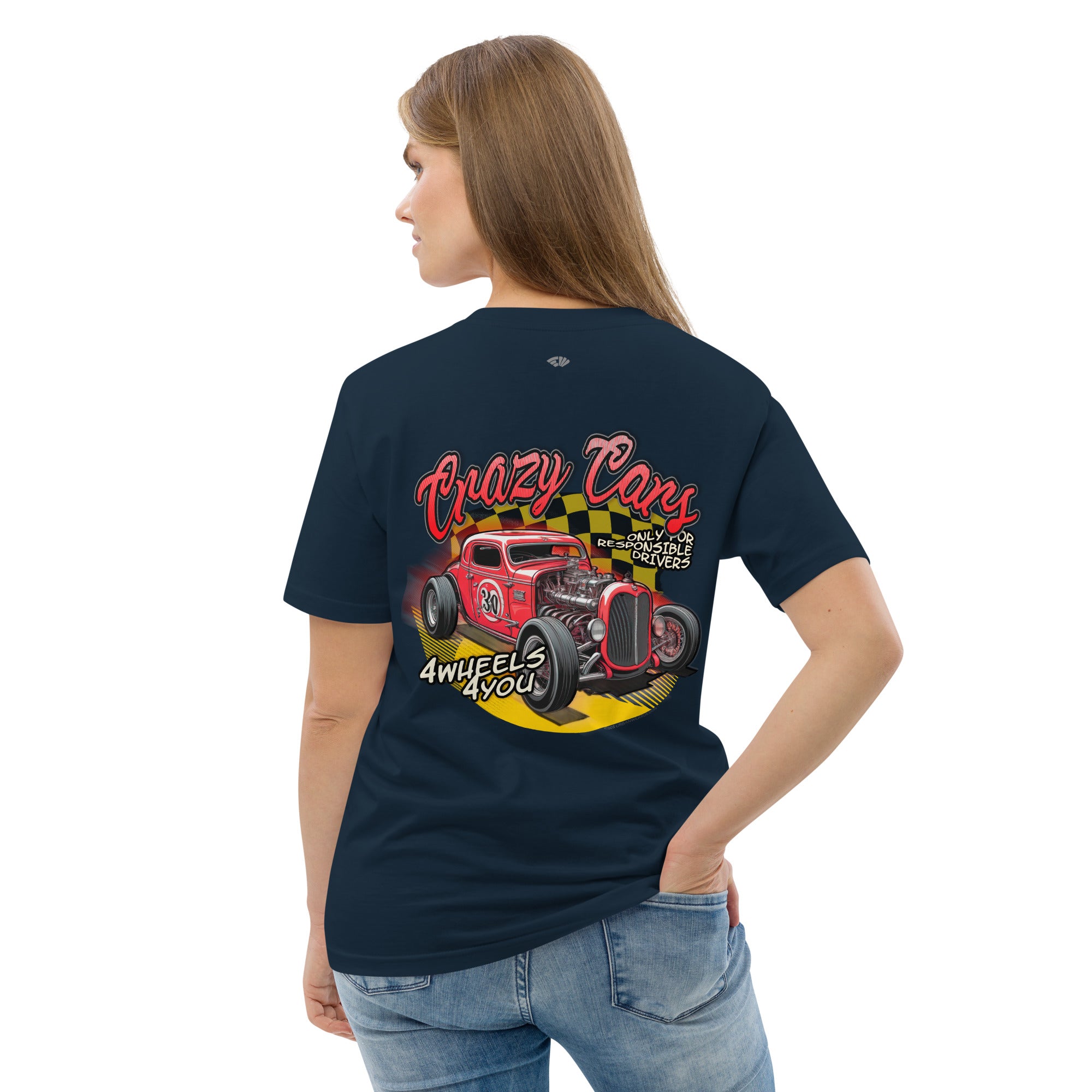 Camiseta algodón Mujer Crazy Cars