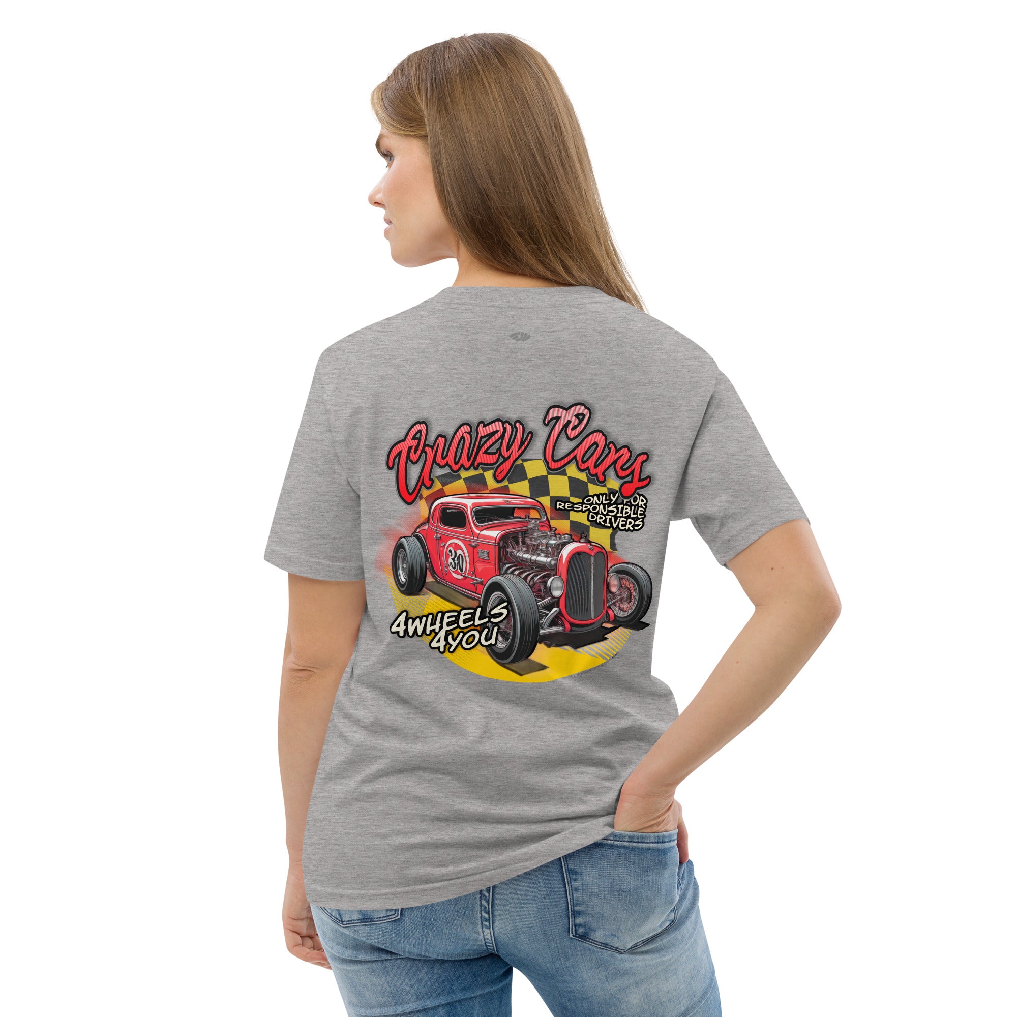 Camiseta algodón Mujer Crazy Cars
