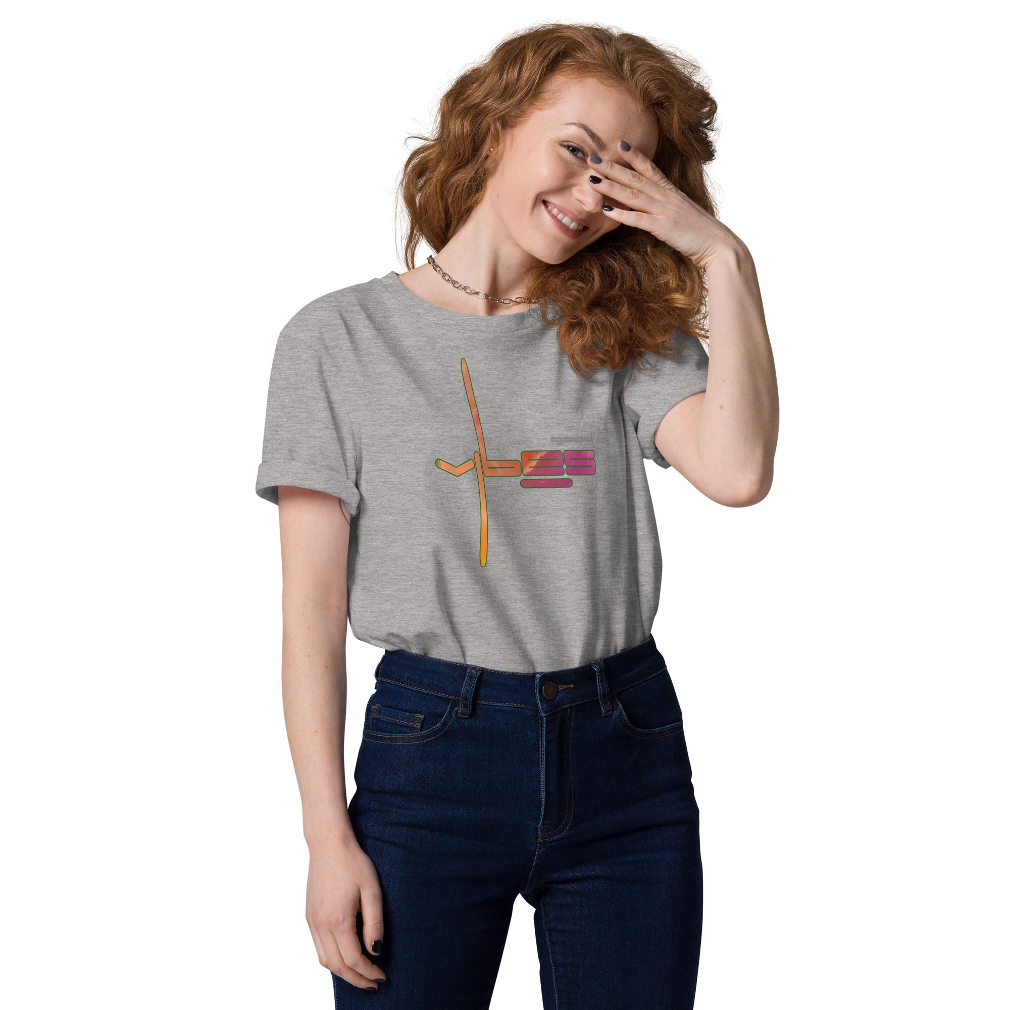 Camiseta de algodón orgánico Good vibes