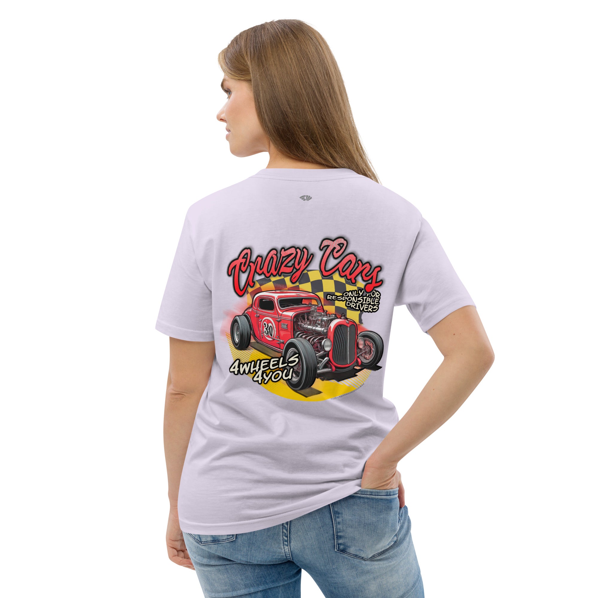 Camiseta algodón Mujer Crazy Cars