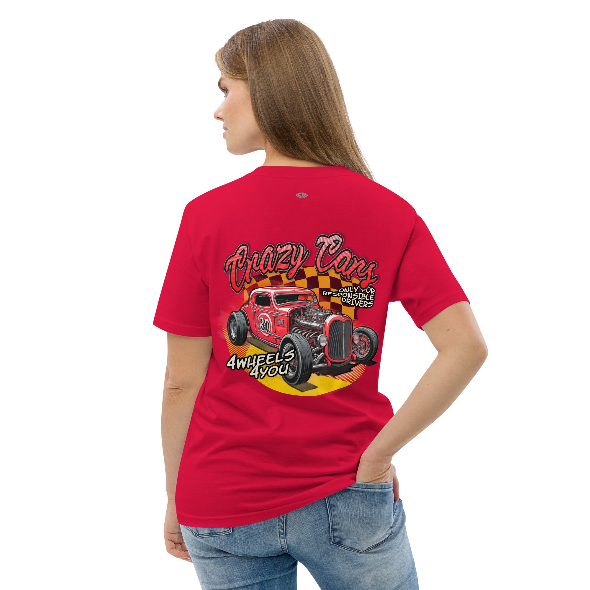 Camiseta algodón Mujer Crazy Cars