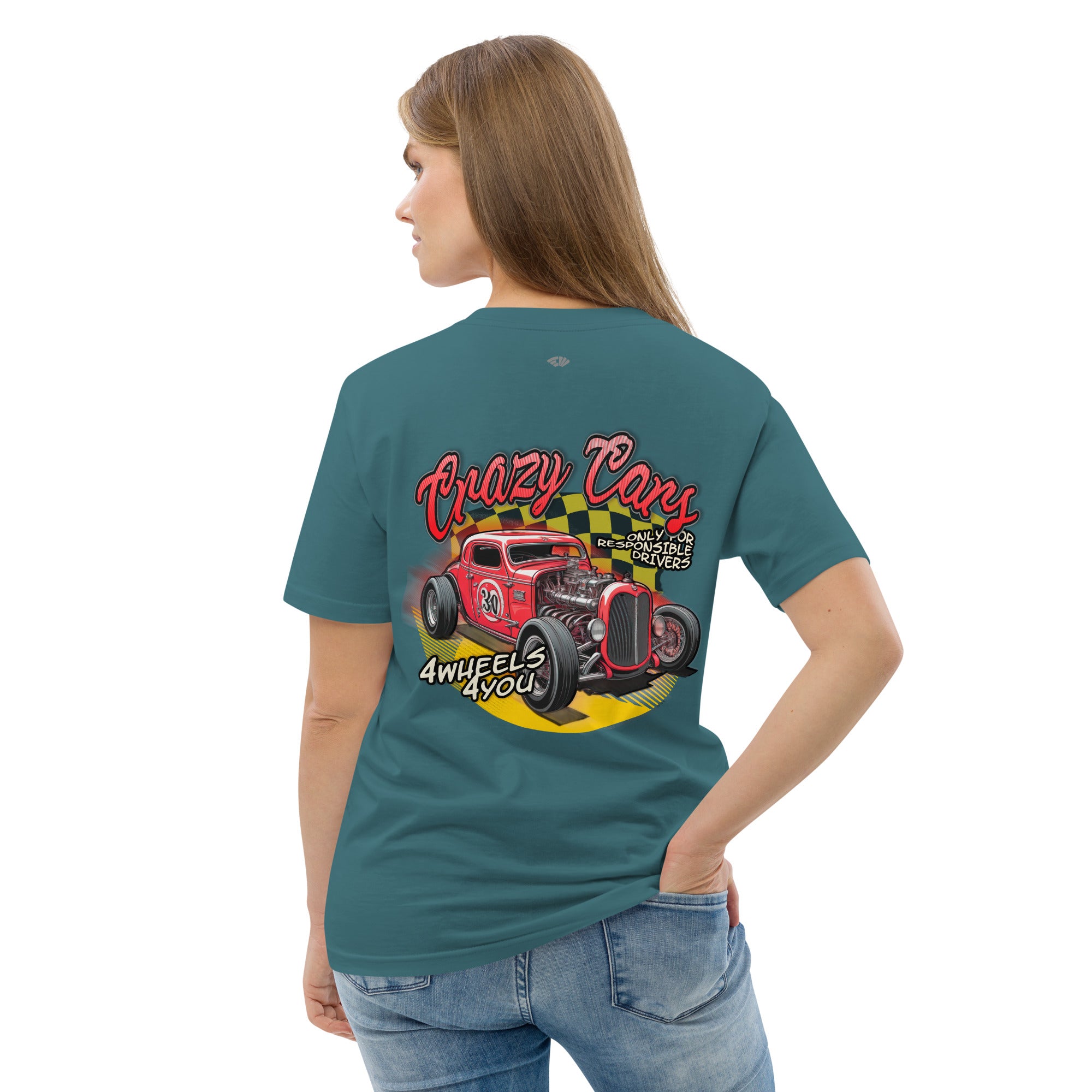 Camiseta algodón Mujer Crazy Cars