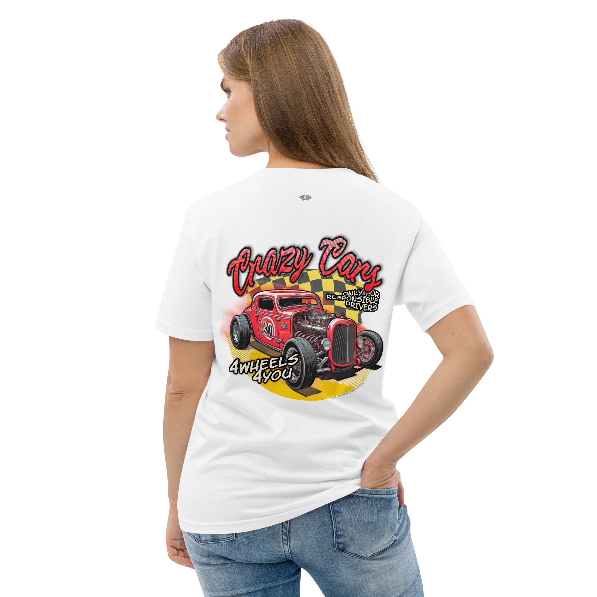 Camiseta algodón Mujer Crazy Cars