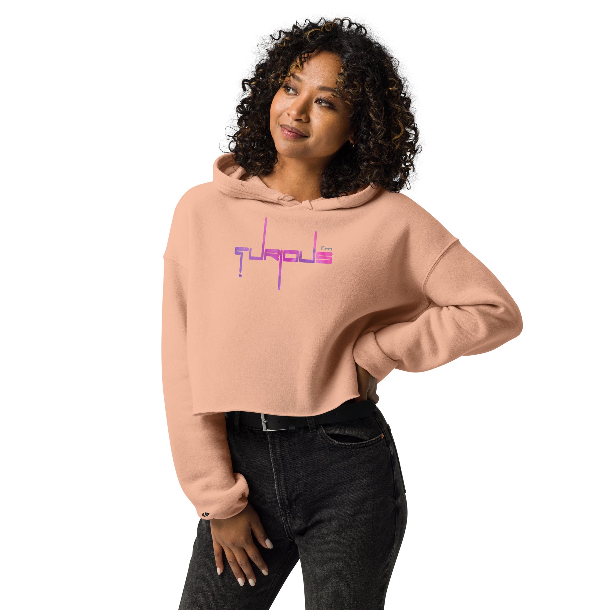 Sudadera corta con capucha Curious